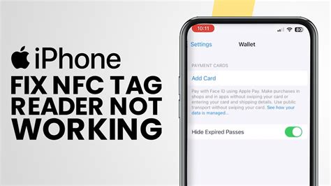 no support for this nfc tag meaning|fix nfc not working on iphone.